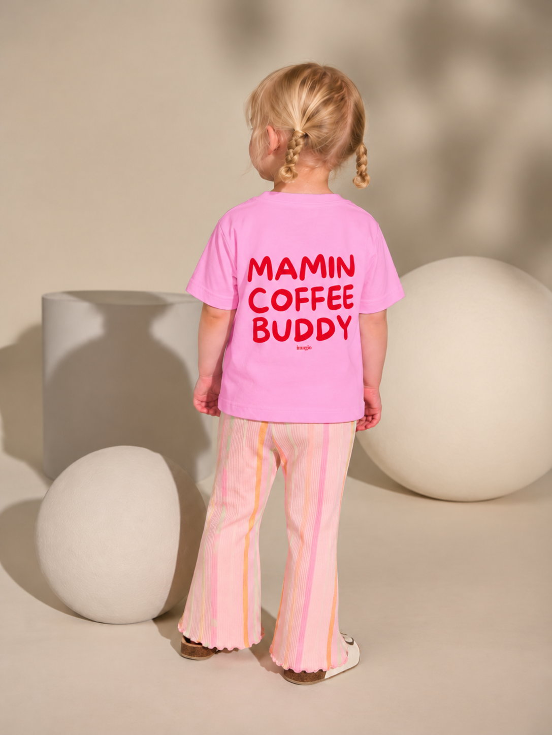 Majica - Mamin Coffee Buddy - Roze