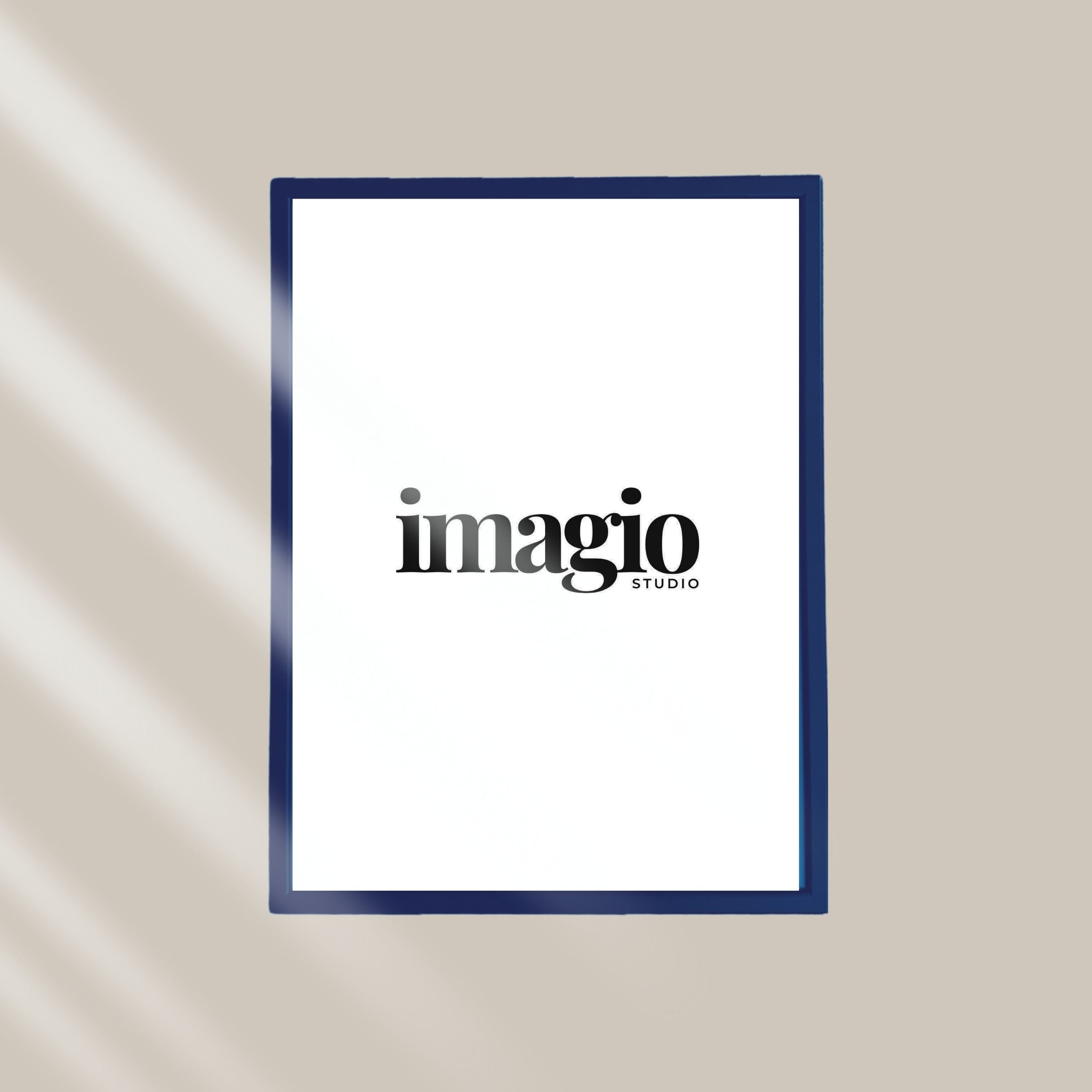 Ram drvo/staklo - teget - više dimenzija