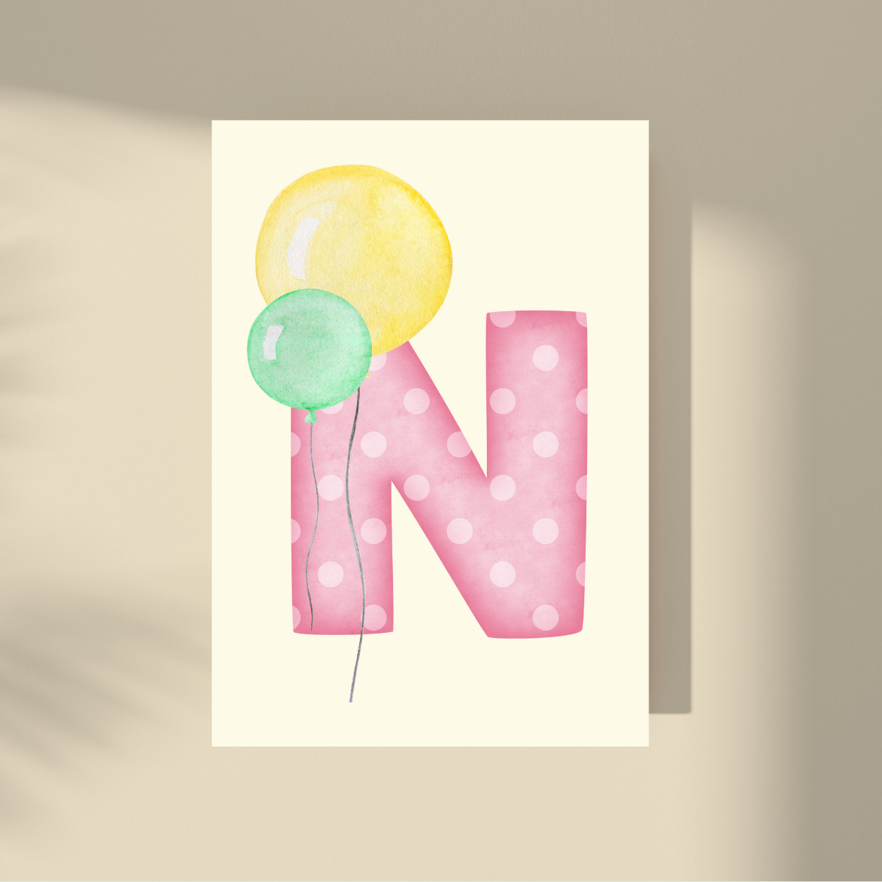 Personalizovano - Pink Polka Dot Slovo
