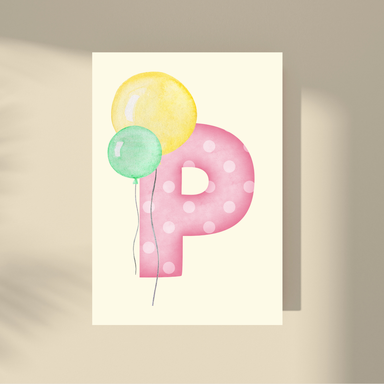 Personalizovano - Pink Polka Dot Slovo