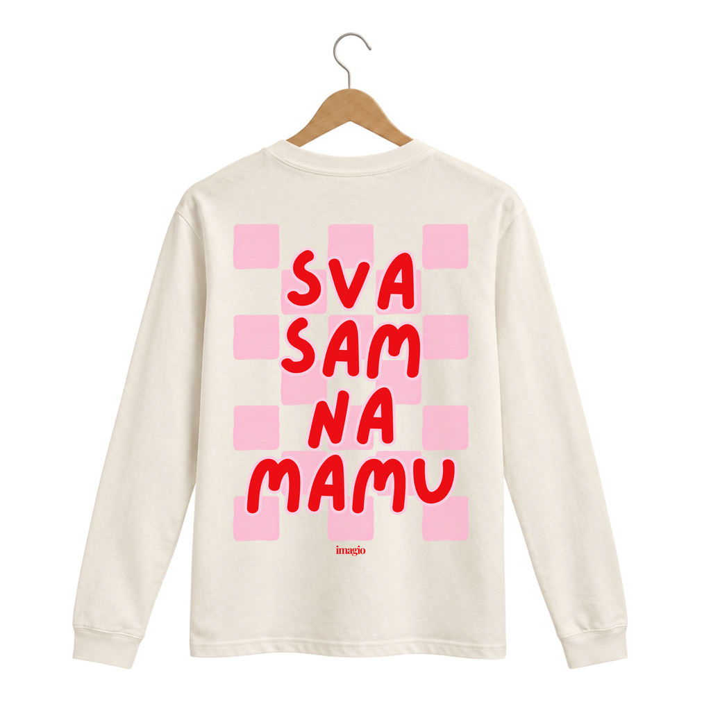 PEORDER Majica dugih rukava - Bež - Sva sam na mamu 17.10.