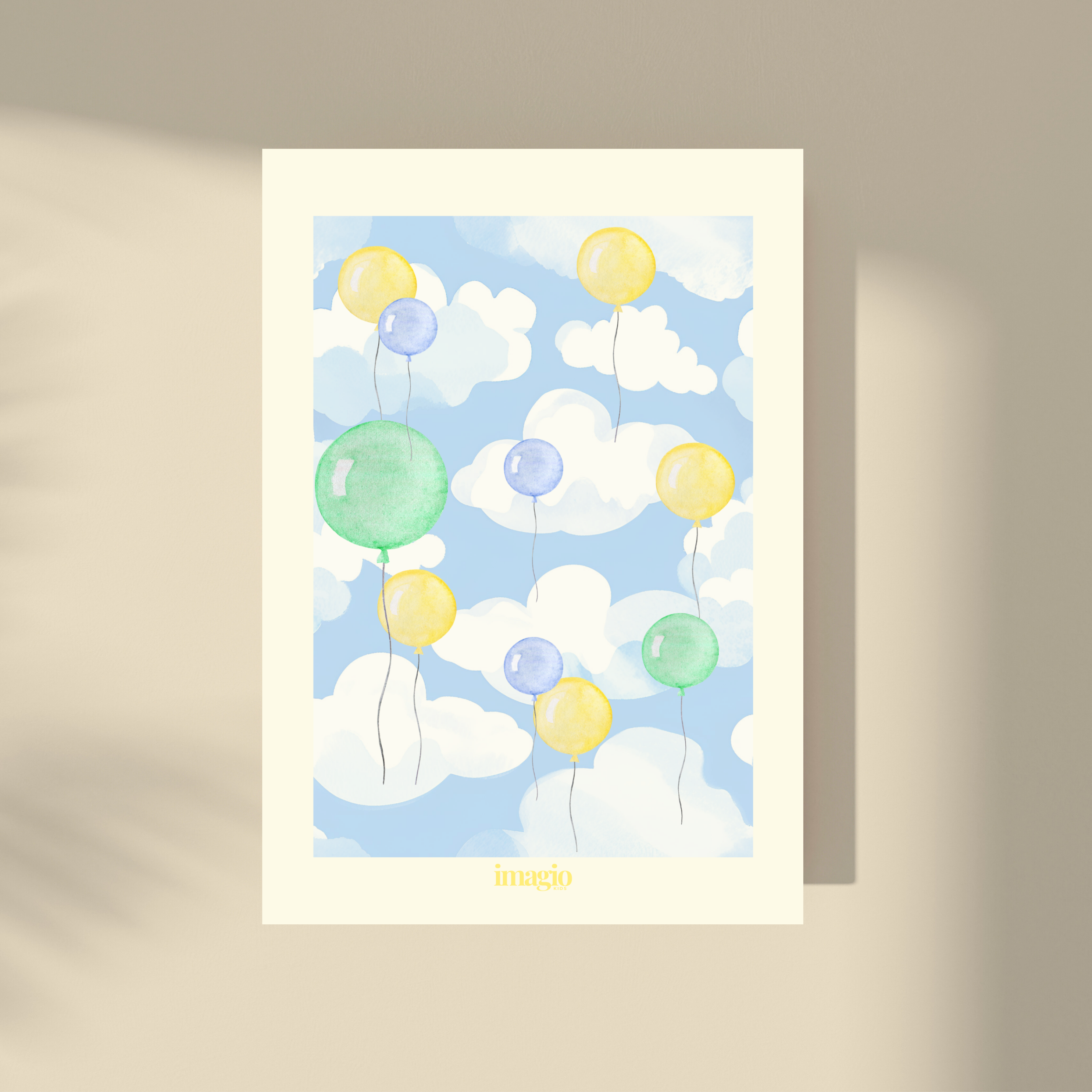 Balloons in the Clouds Poster