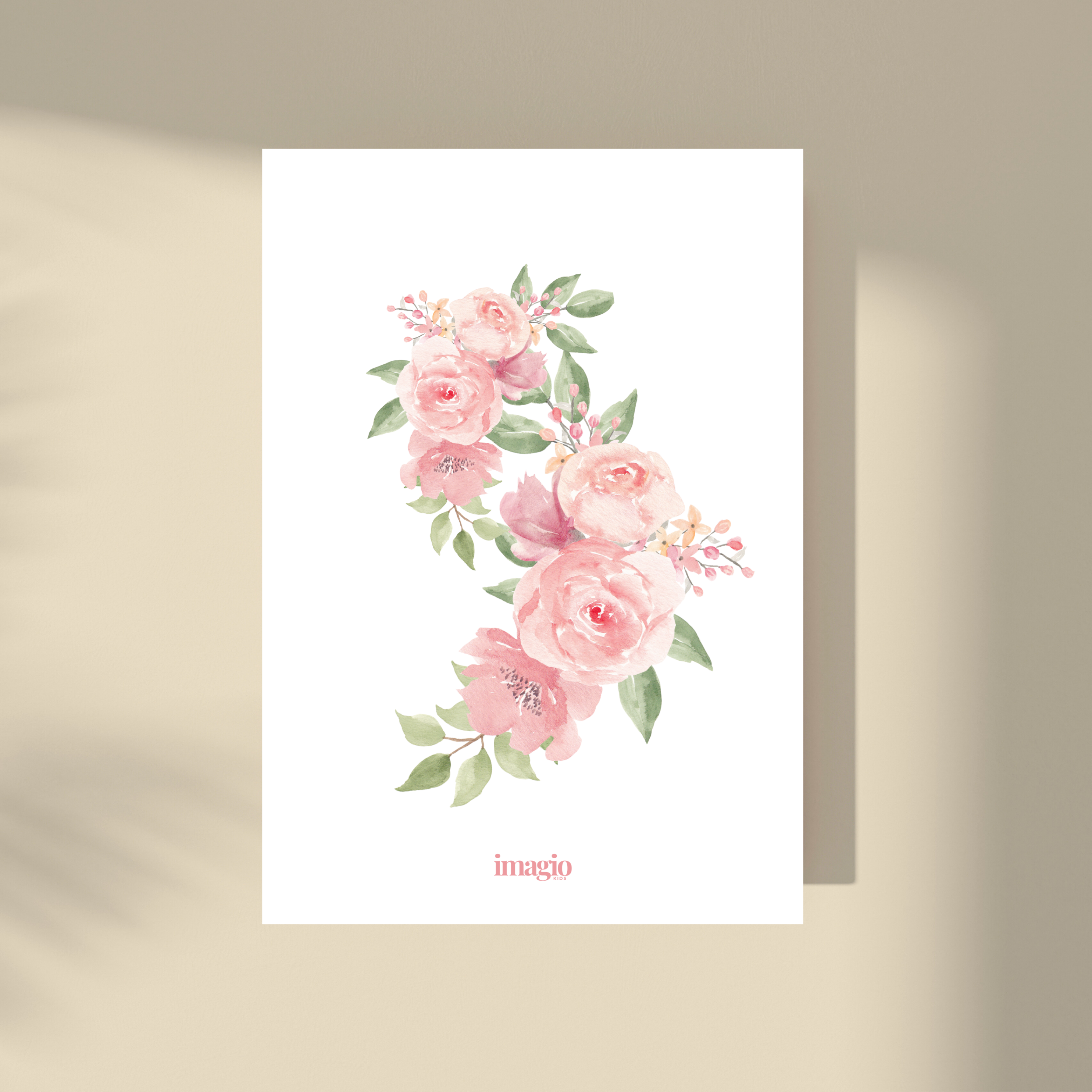 Watercolor roses Poster