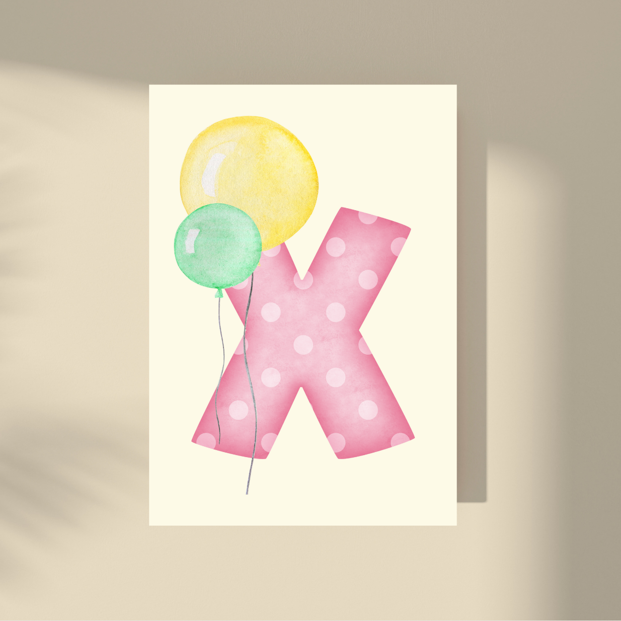 Personalizovano - Pink Polka Dot Slovo
