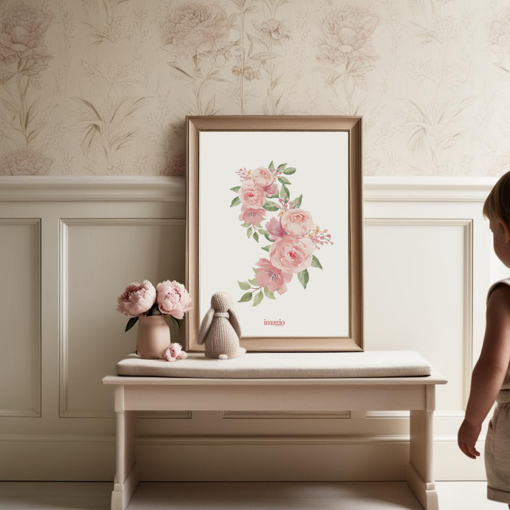 Watercolor roses Poster