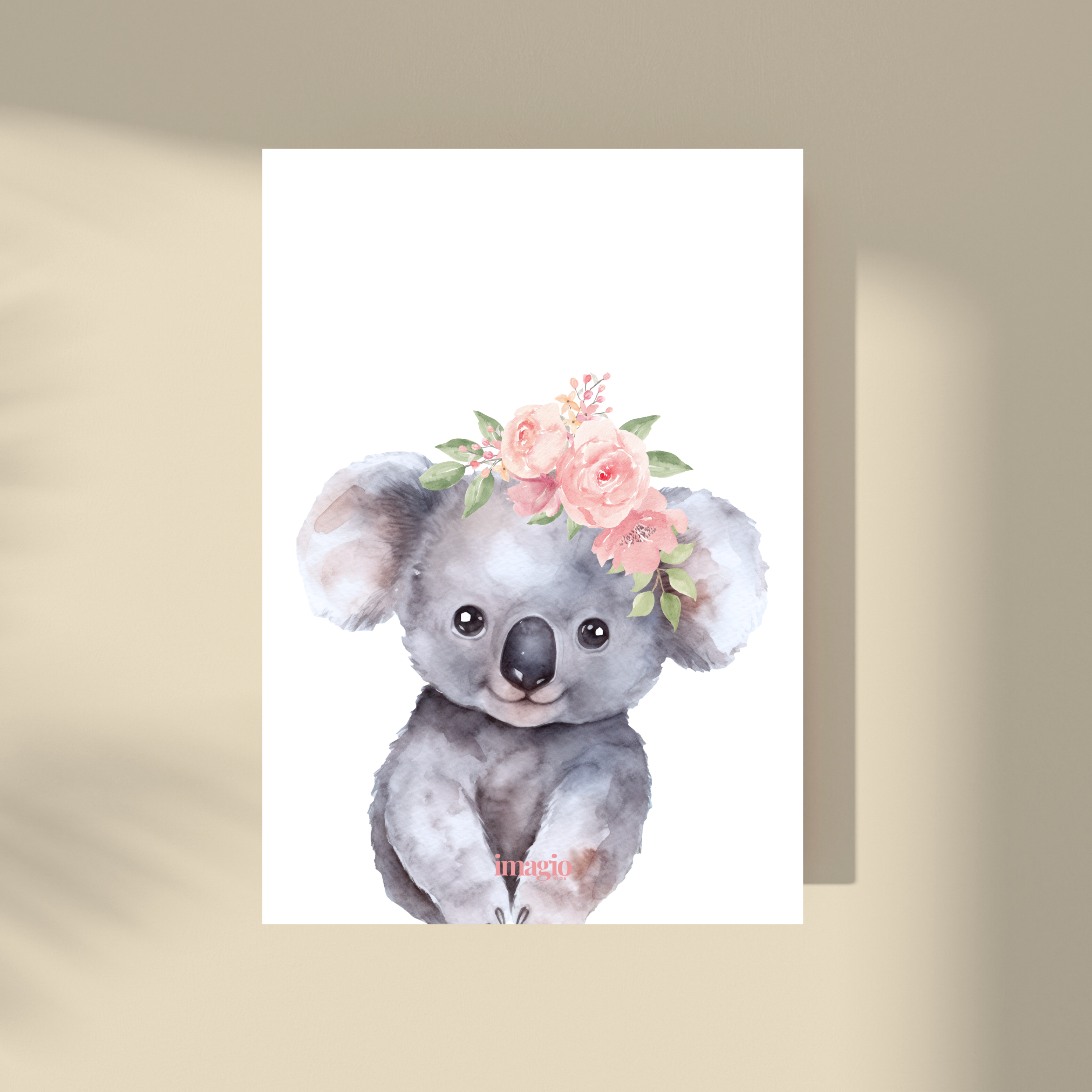 Watercolor roses - Koala Poster
