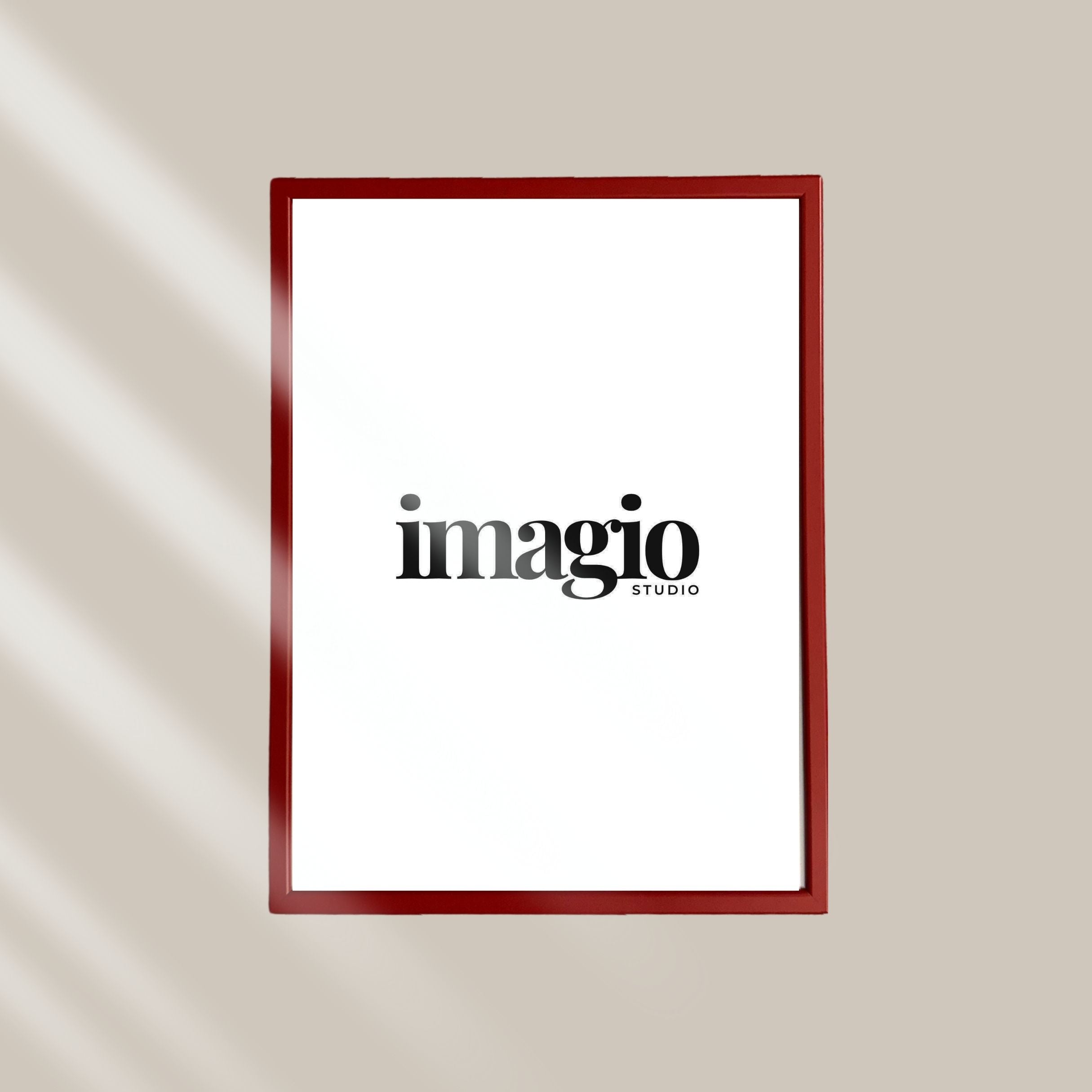 Ram drvo/staklo - bordo - više dimenzija