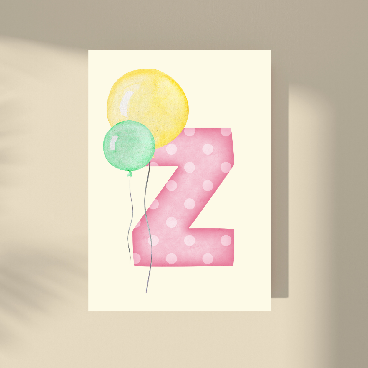 Personalizovano - Pink Polka Dot Slovo