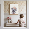 Watercolor roses - Koala Poster
