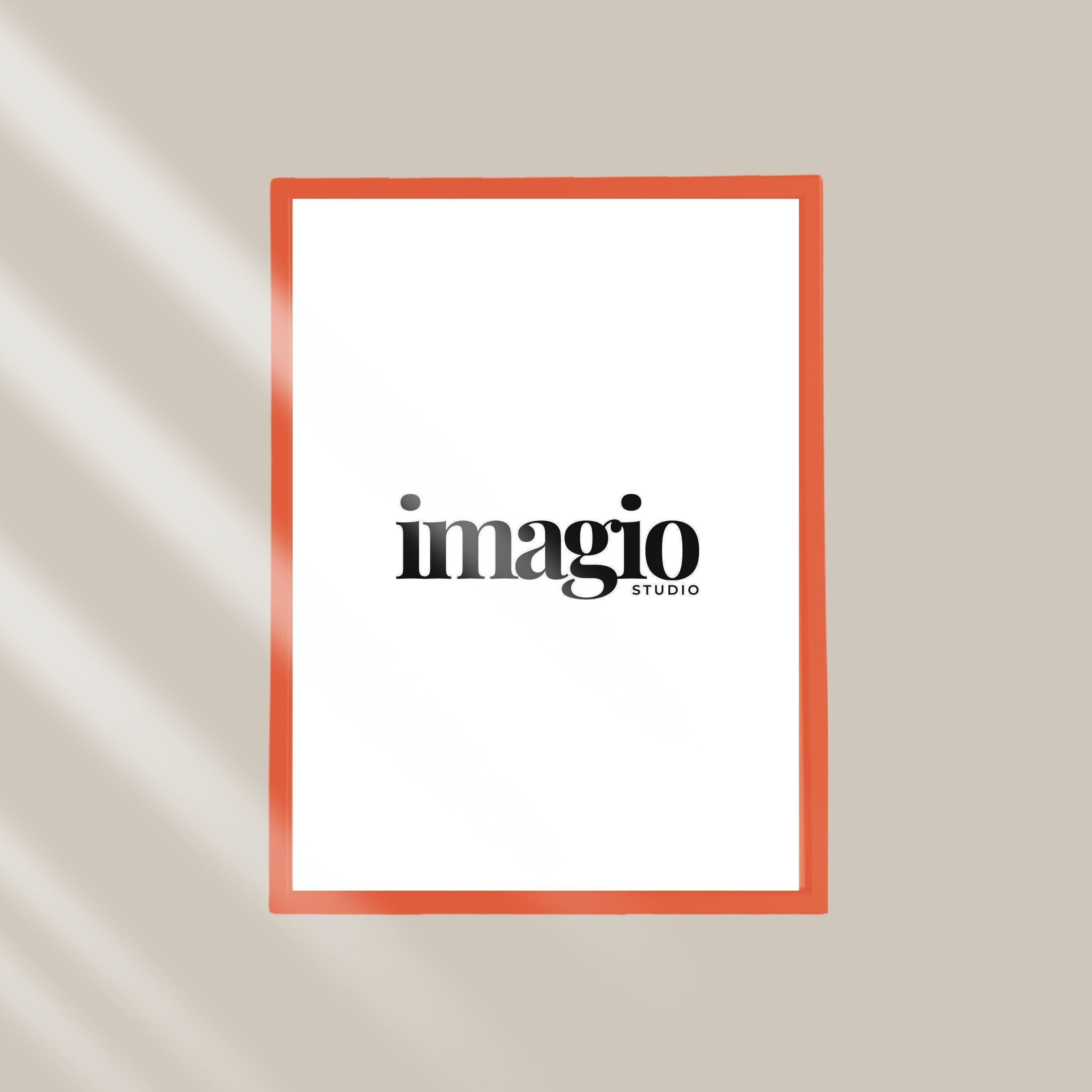 Ram drvo/staklo - narandžasti - više dimenzija