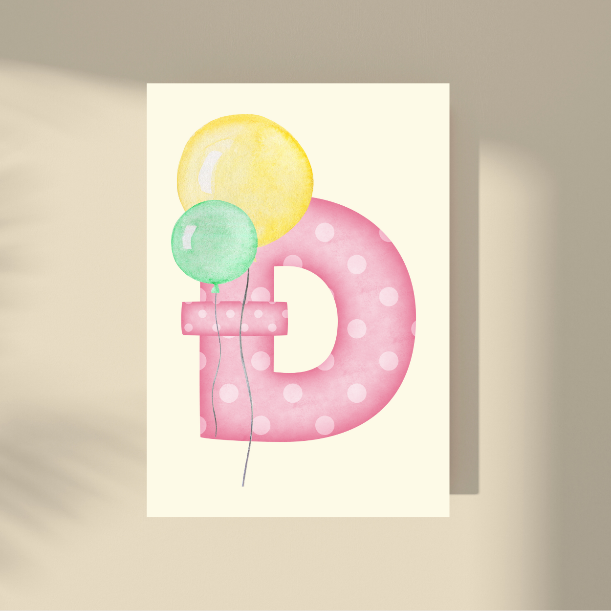 Personalizovano - Pink Polka Dot Slovo