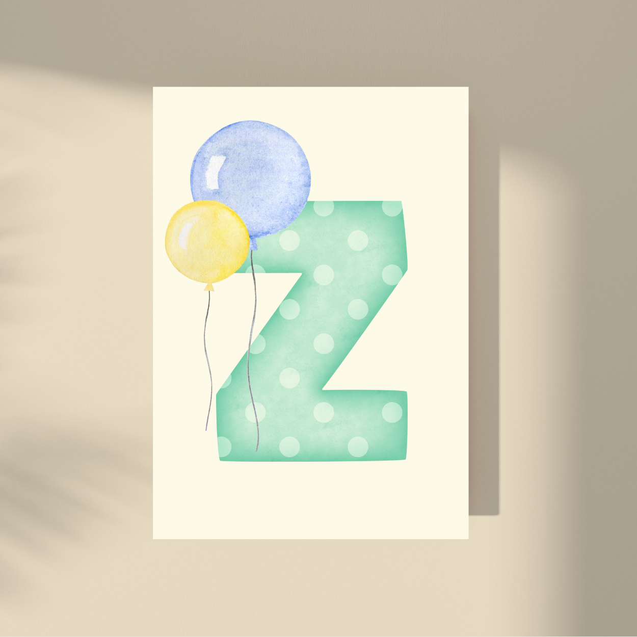 Personalizovano - Green Polka Dot Slovo