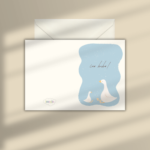 Čestitka - Ćao, bebo! - Light Blue