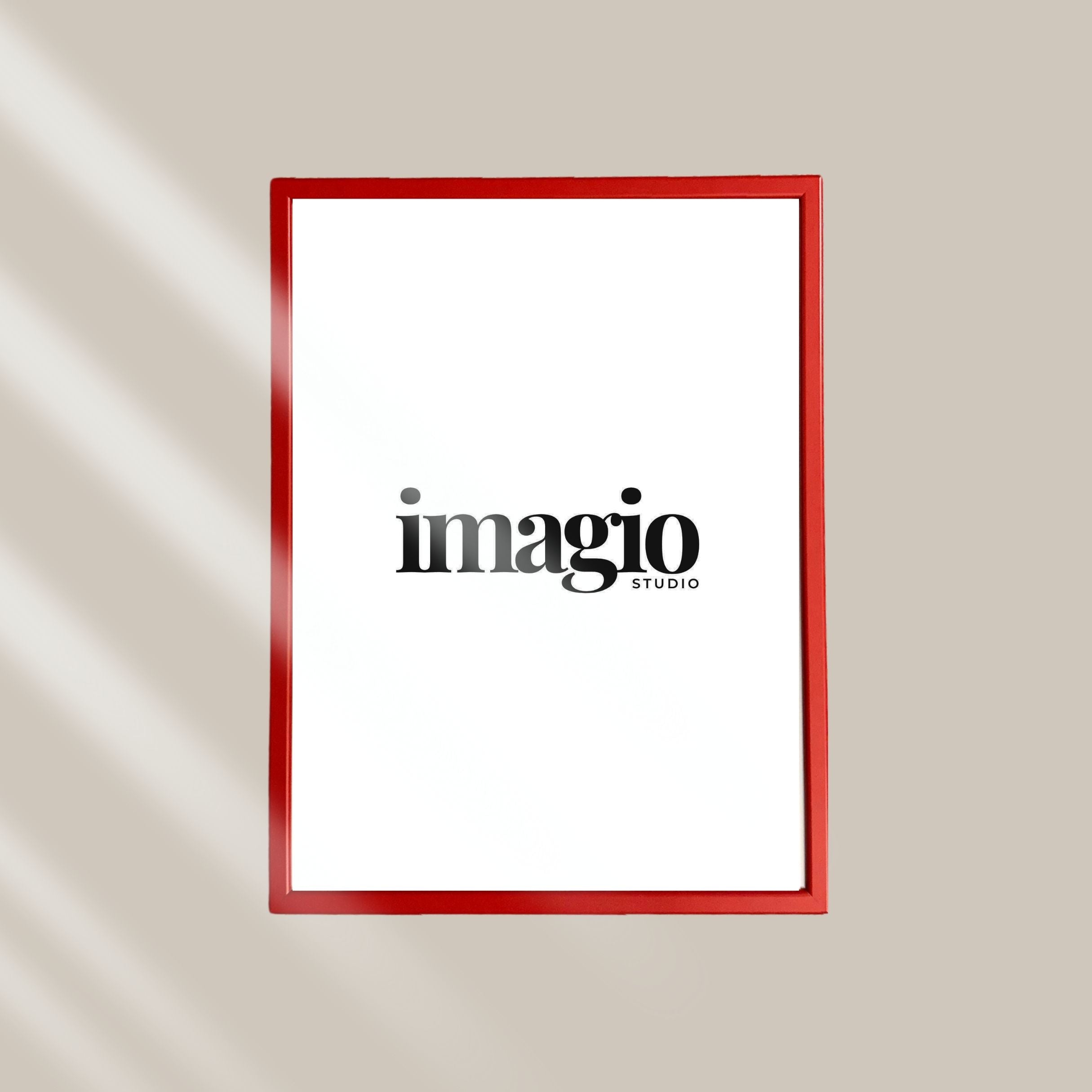 Ram drvo/staklo - crveni - više dimenzija