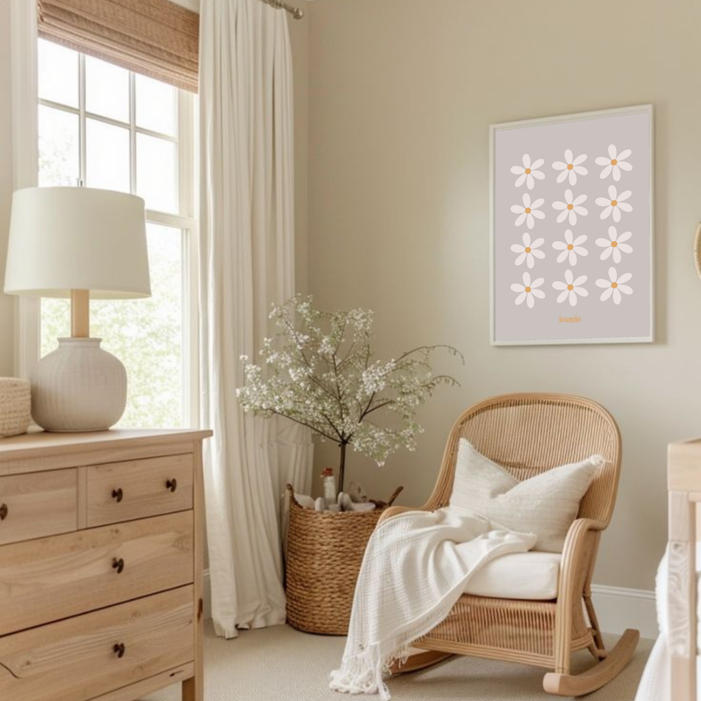 Daisy pattern Poster