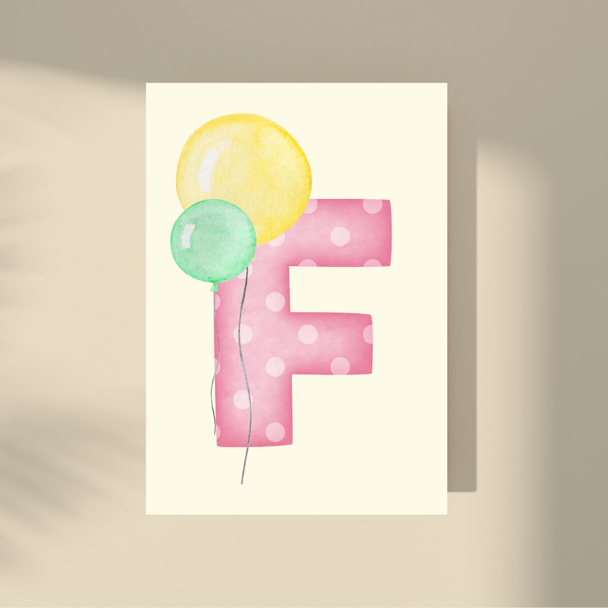 Personalizovano - Pink Polka Dot Slovo