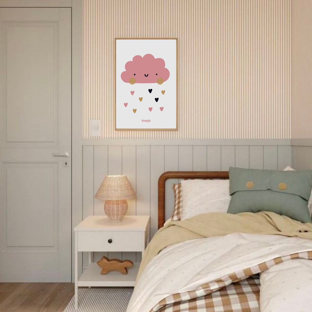 Cloud with Hearts Poster