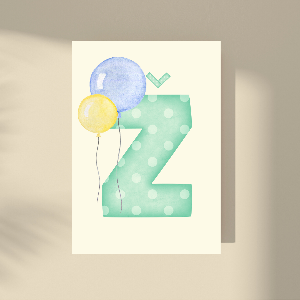 Personalizovano - Green Polka Dot Slovo