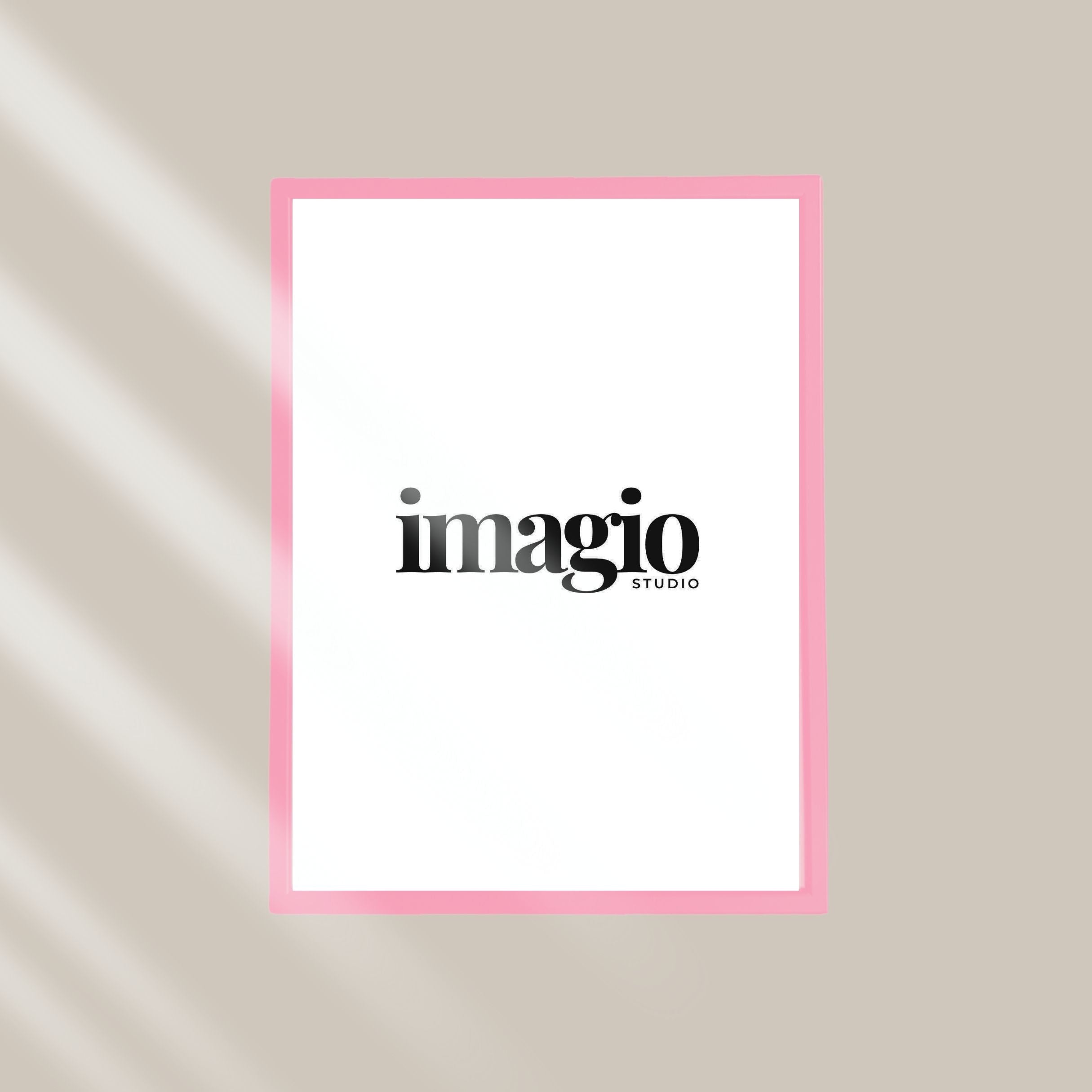 Ram drvo/staklo - roze - više dimenzija