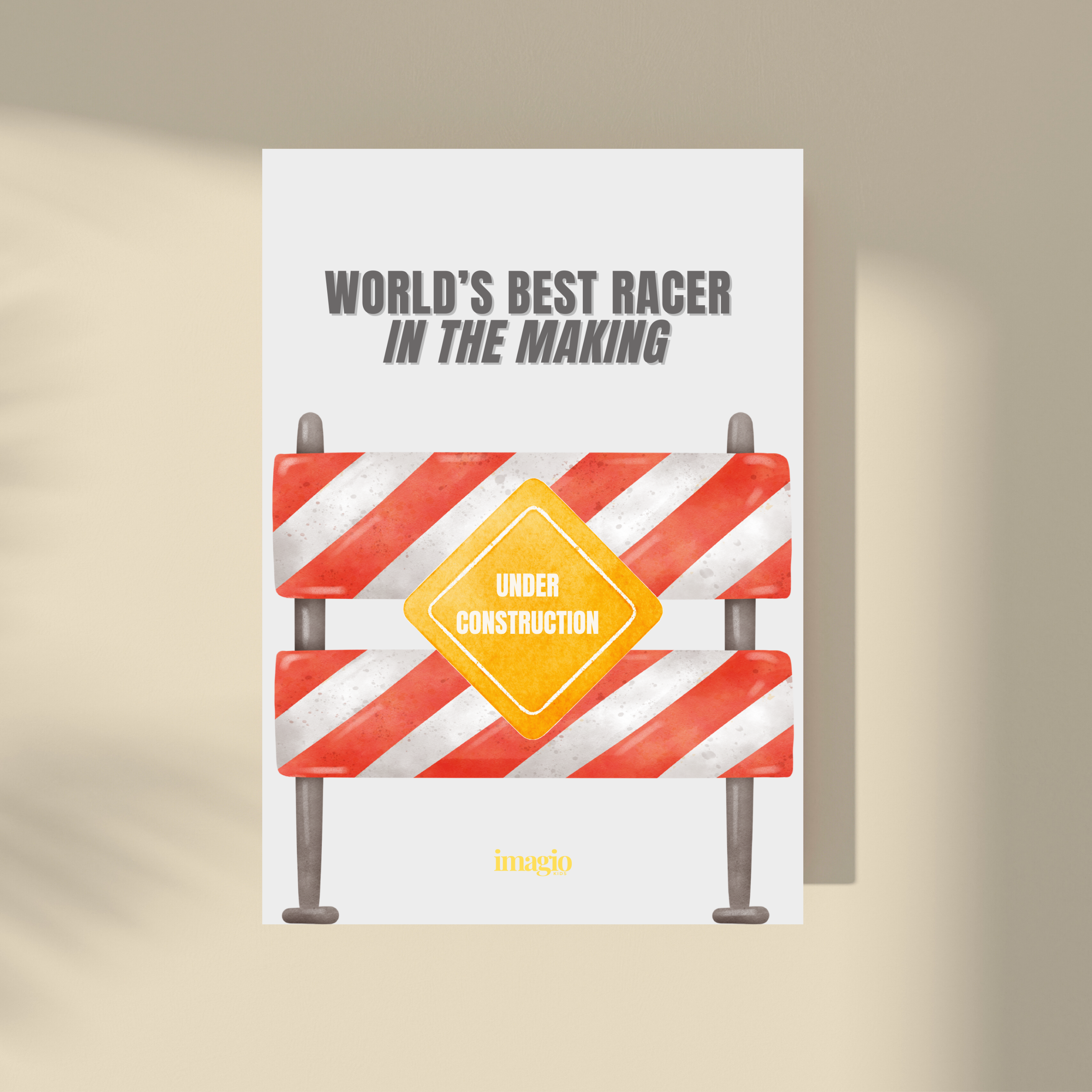 World's Best Racer in The Making Poster