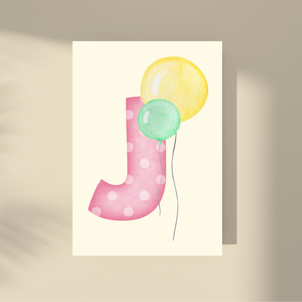 Personalizovano - Pink Polka Dot Slovo