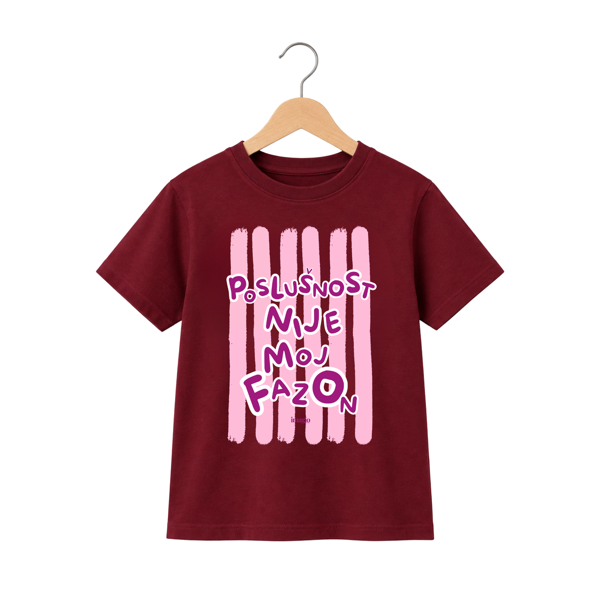PREORDER Majica - Poslušnost nije moj fazon- Bordo