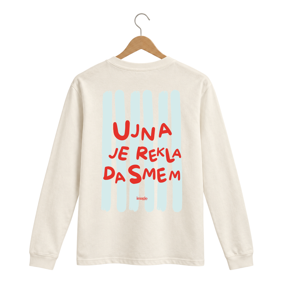 Majica dugih rukava - Bež - Ujna je rekla da smem