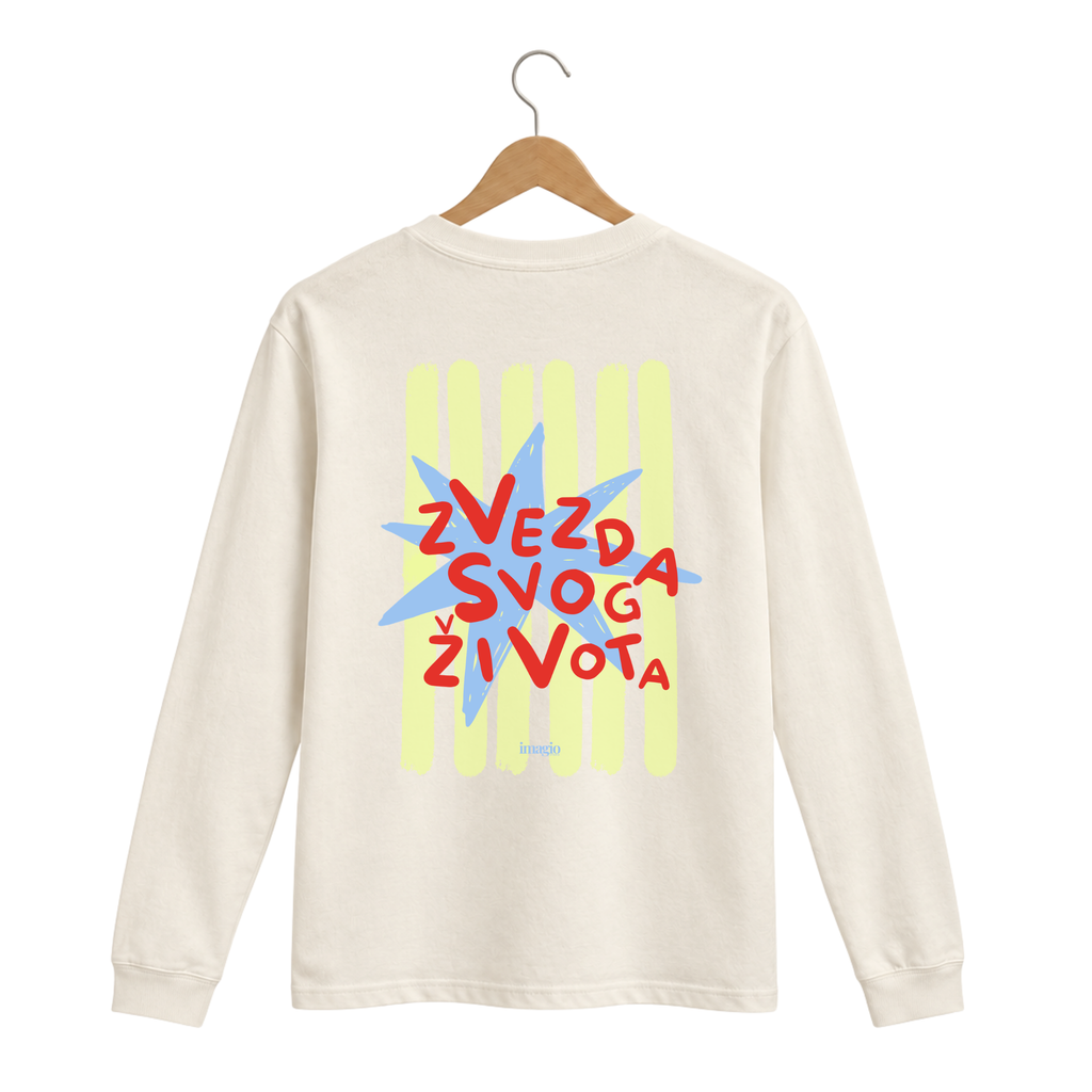 Majica dugih rukava - Bež - Zvezda svog života