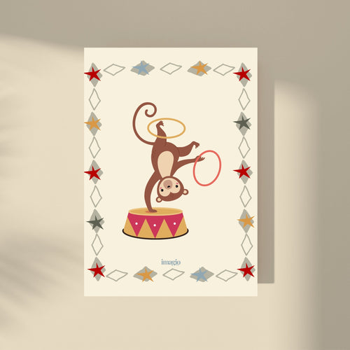 Circus Monkey Poster