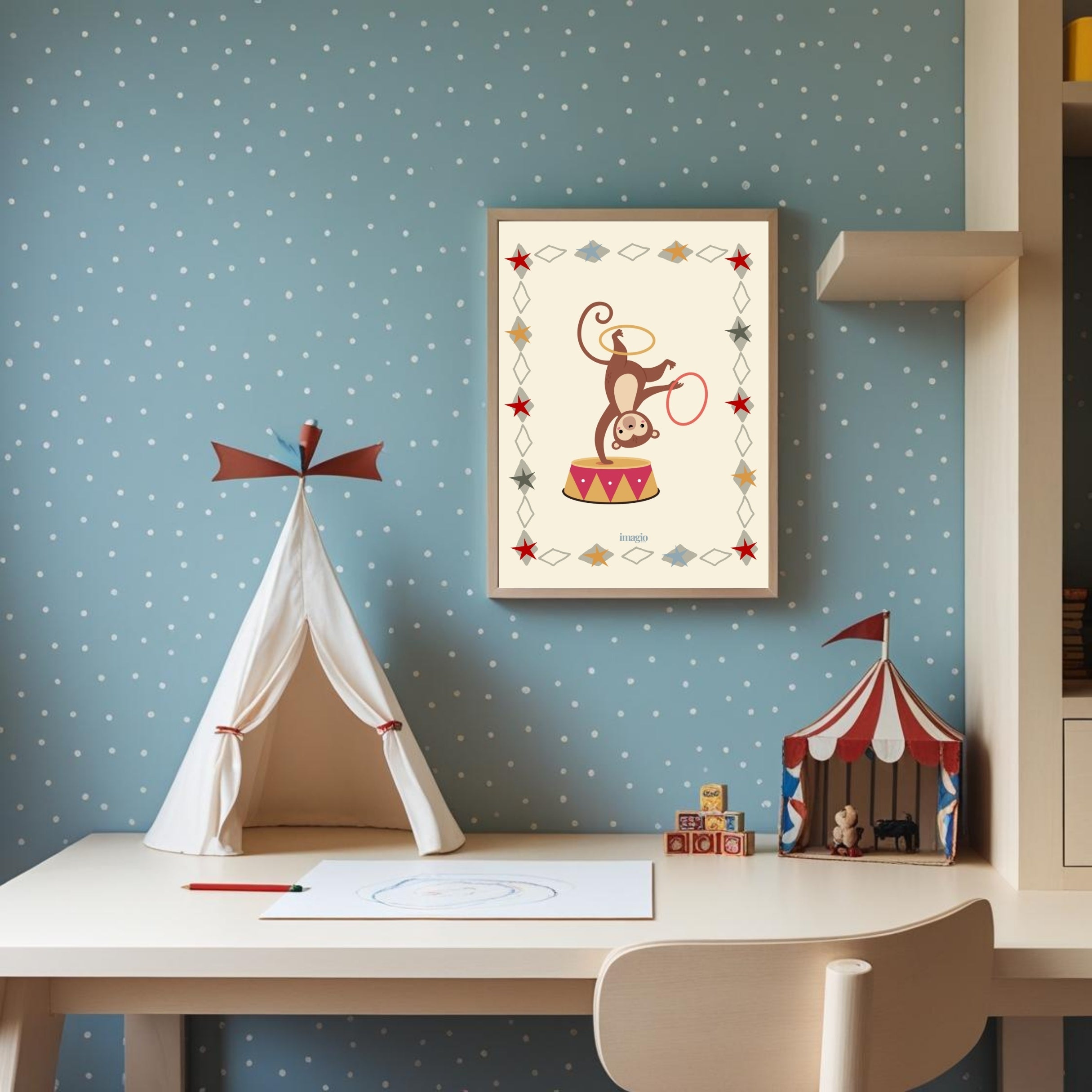 Circus Monkey Poster