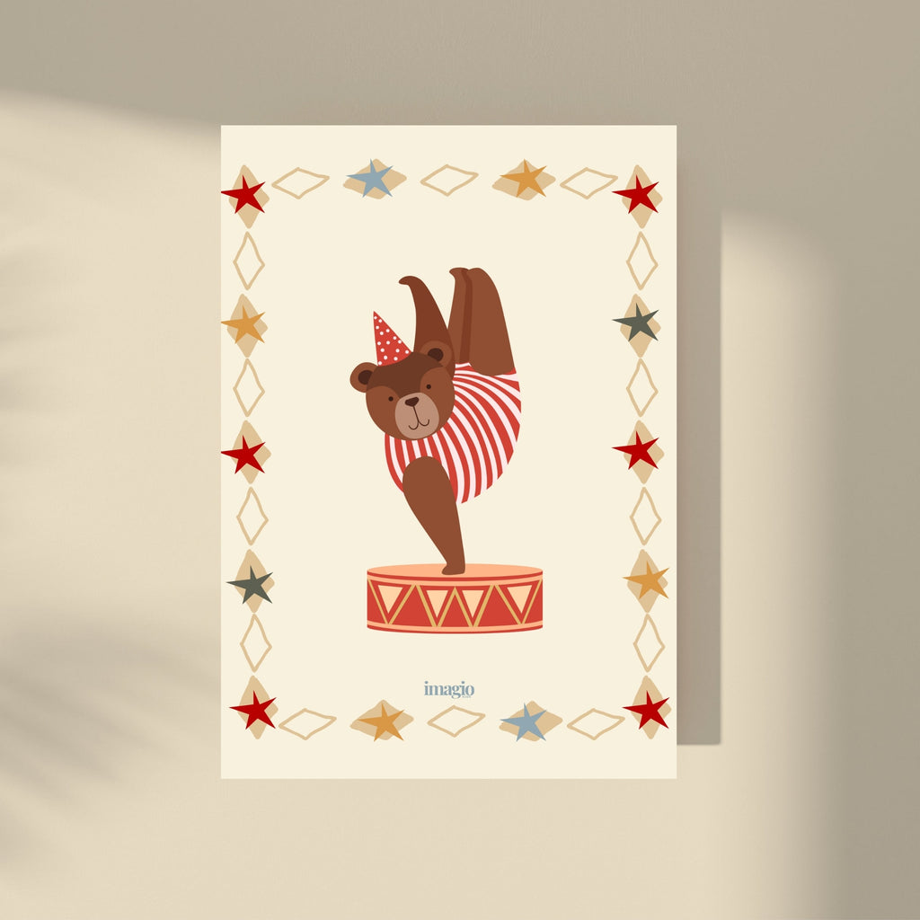 Circus Bear Poster
