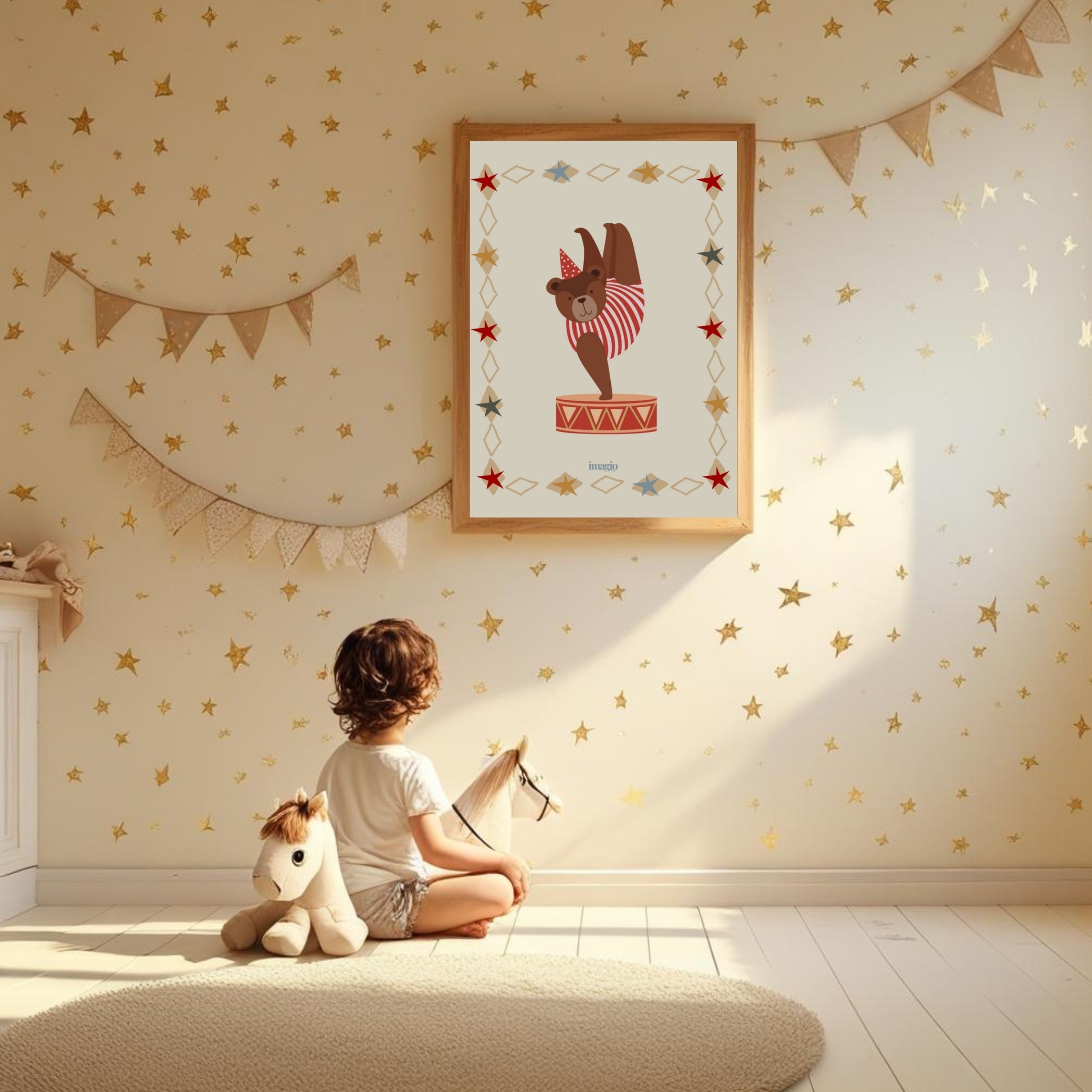 Circus Bear Poster