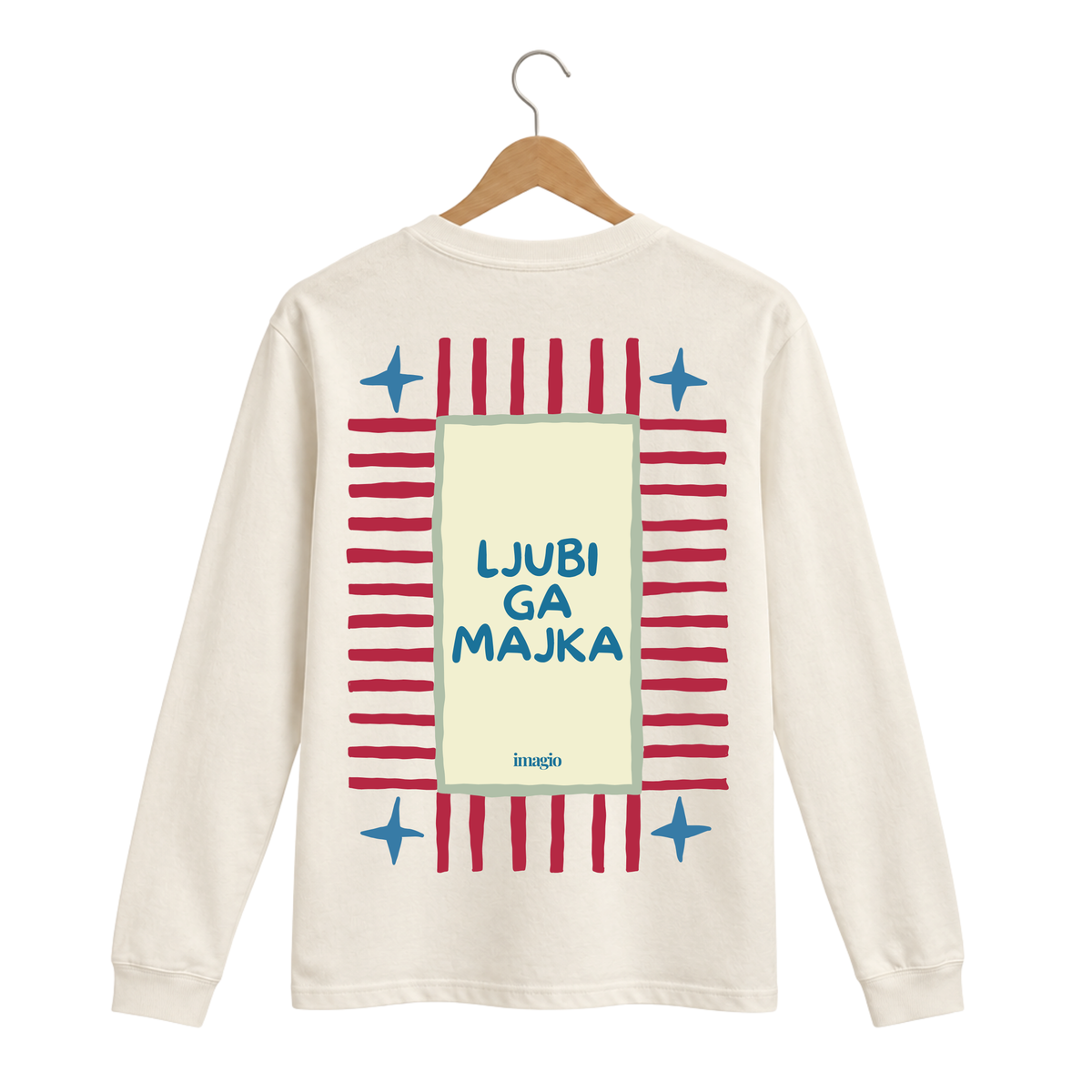 Majica dugih rukava - Bež - Ljubi ga majka