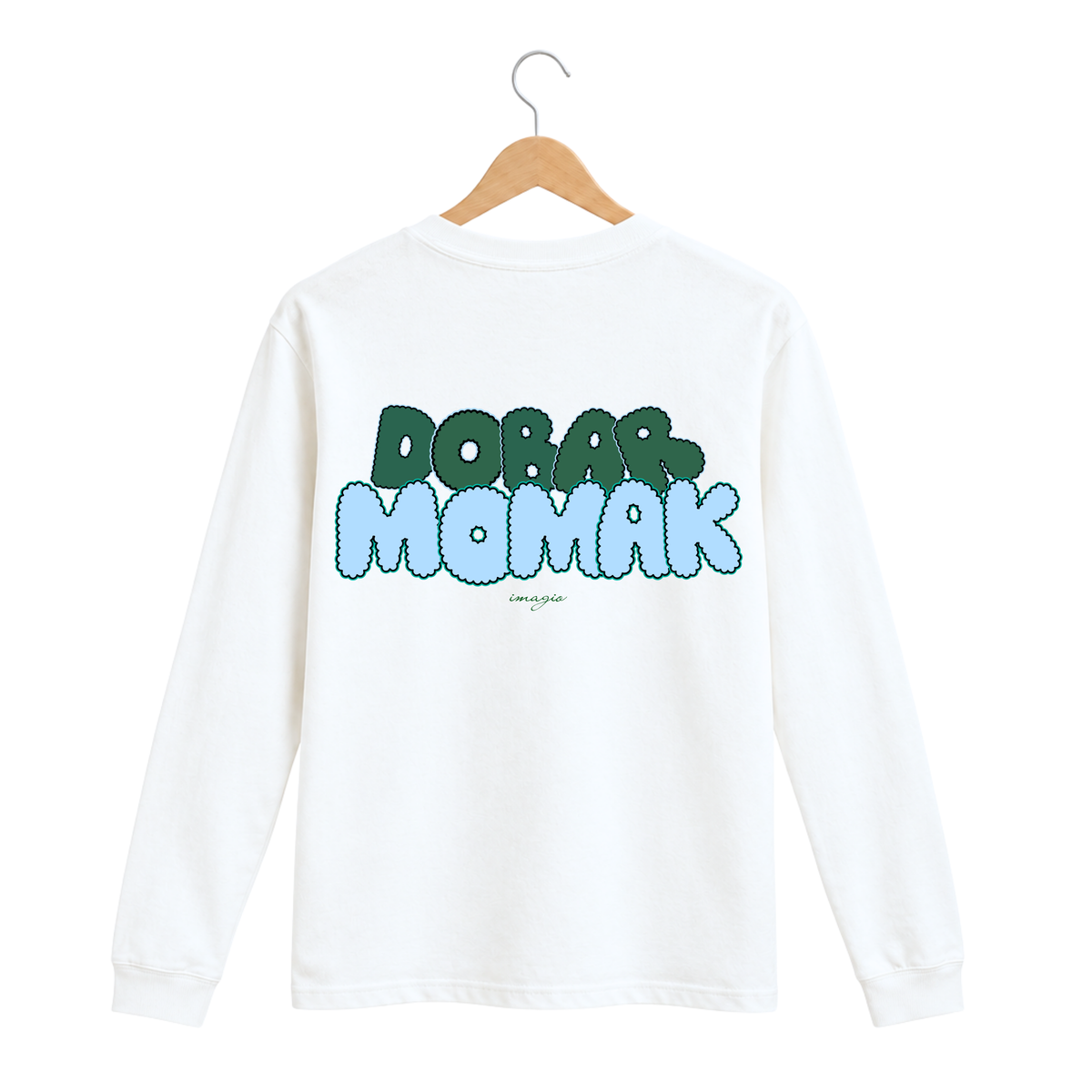 PREORDER Majica dugih rukava - Bela - Dobar momak 08.10.