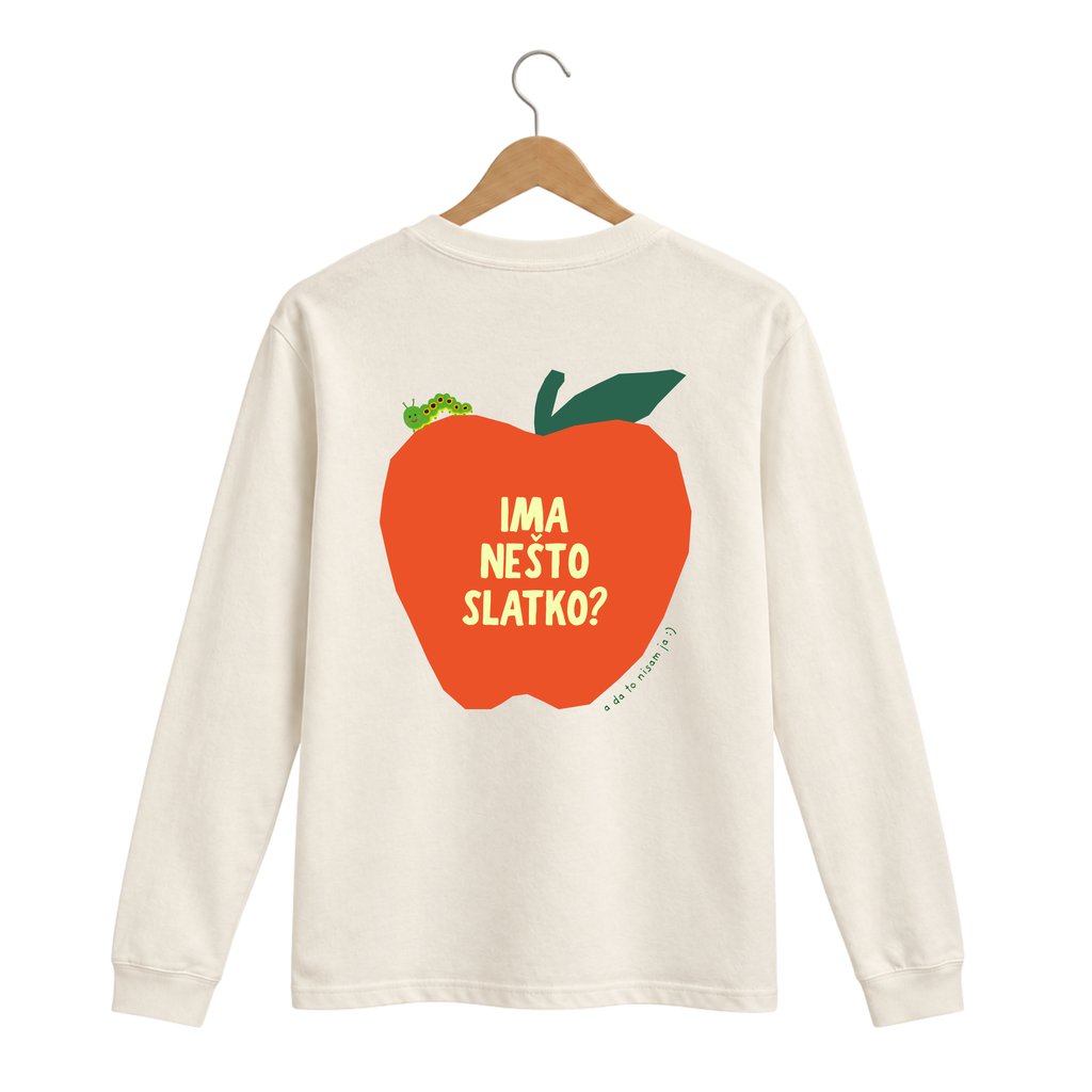 PREORDER Majica dugih rukava - Bež - Ima nešto slatko? 08.10.