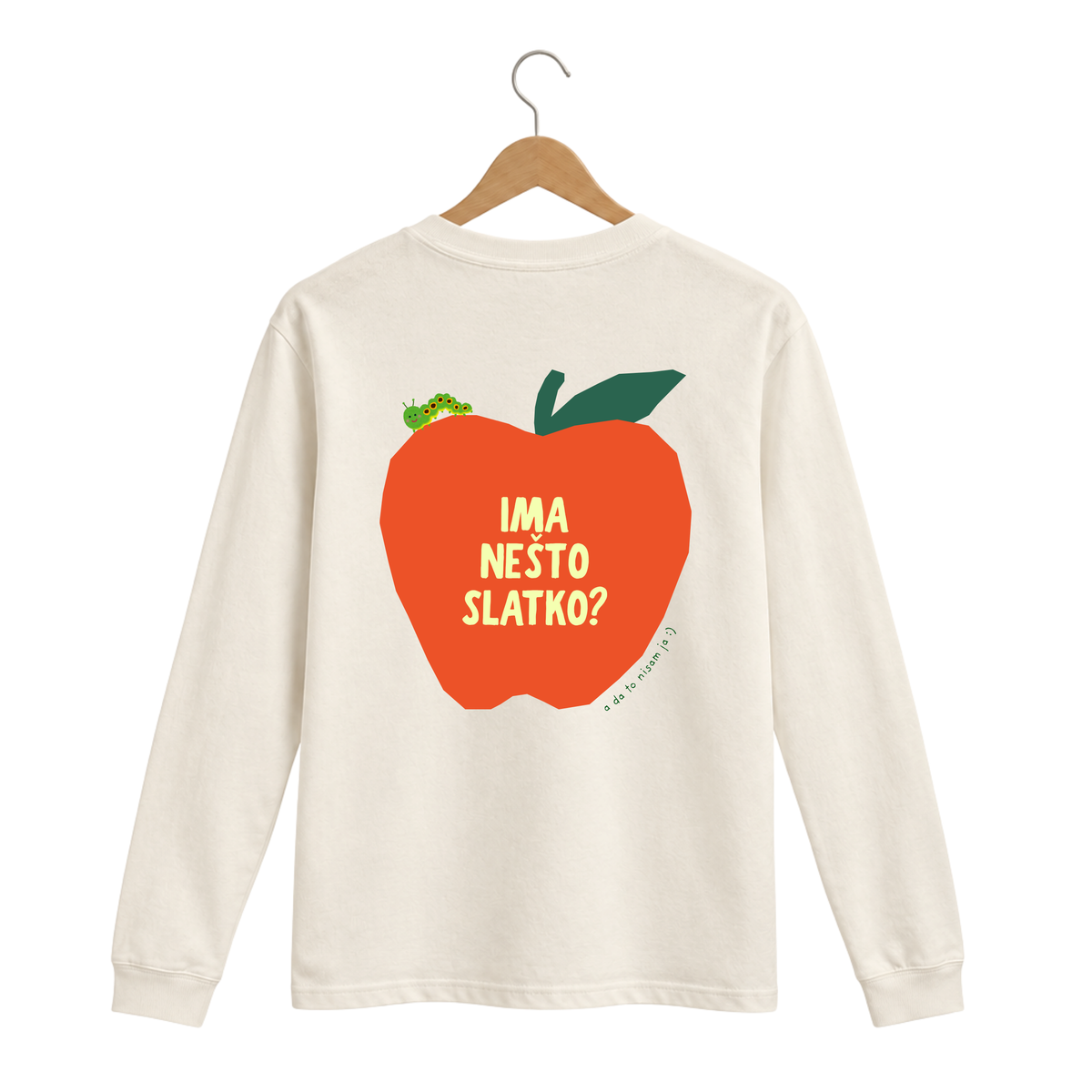 PREORDER Majica dugih rukava - Bež - Ima nešto slatko? 08.10.