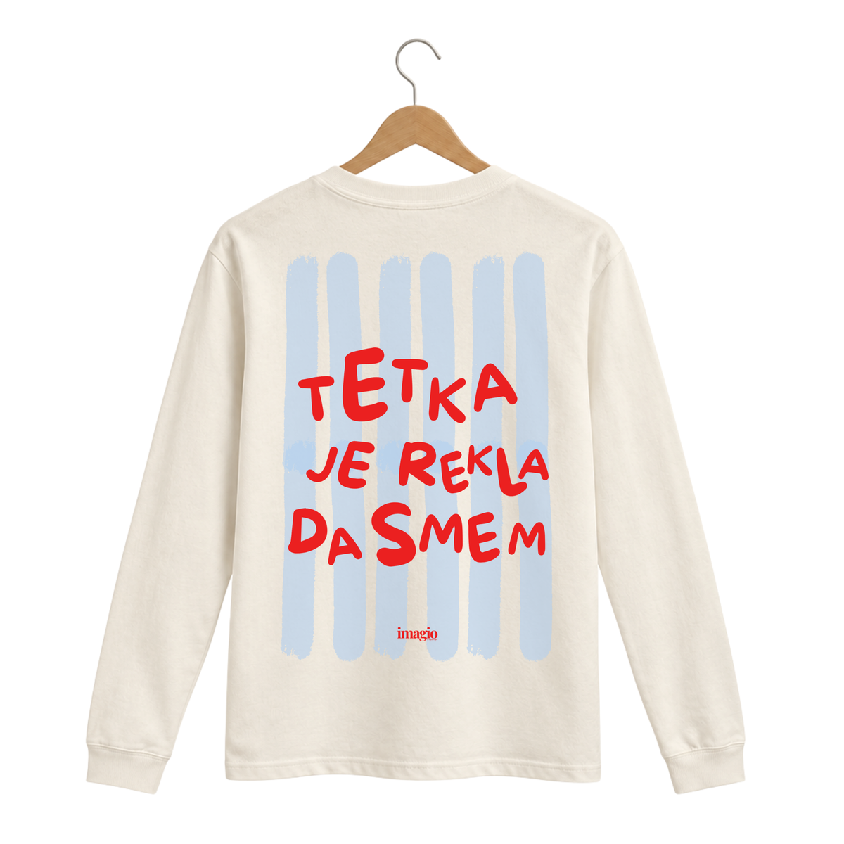Majica dugih rukava - Bež - Tetka je rekla da smem