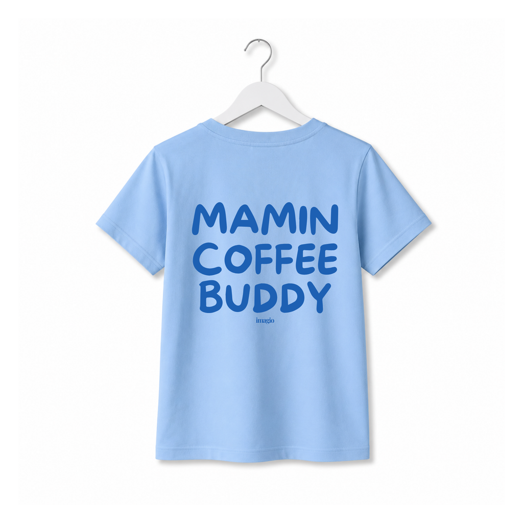 Majica - Mamin Coffee Buddy - Plava