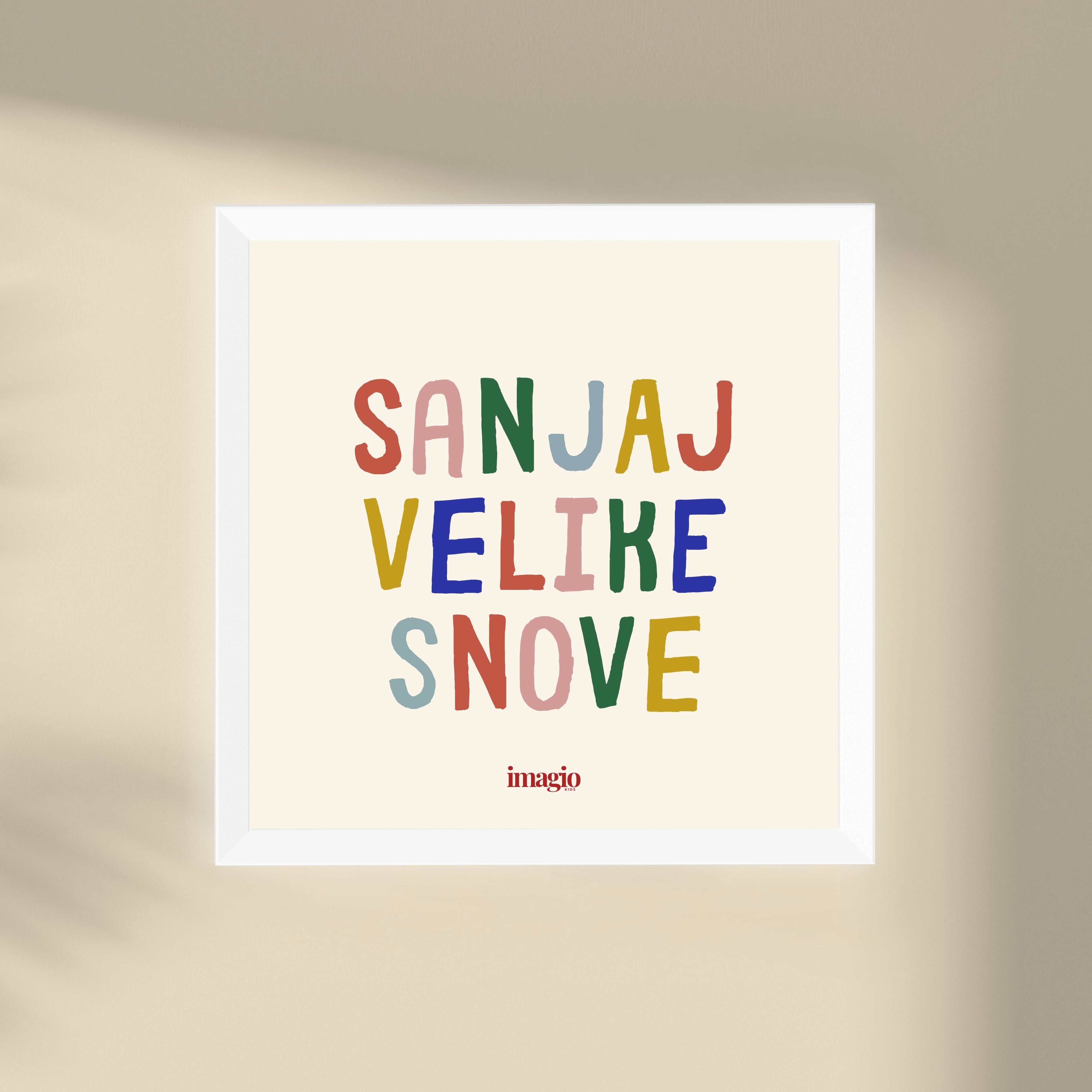 Minijatura - Sanjaj velike snove - Beli ram