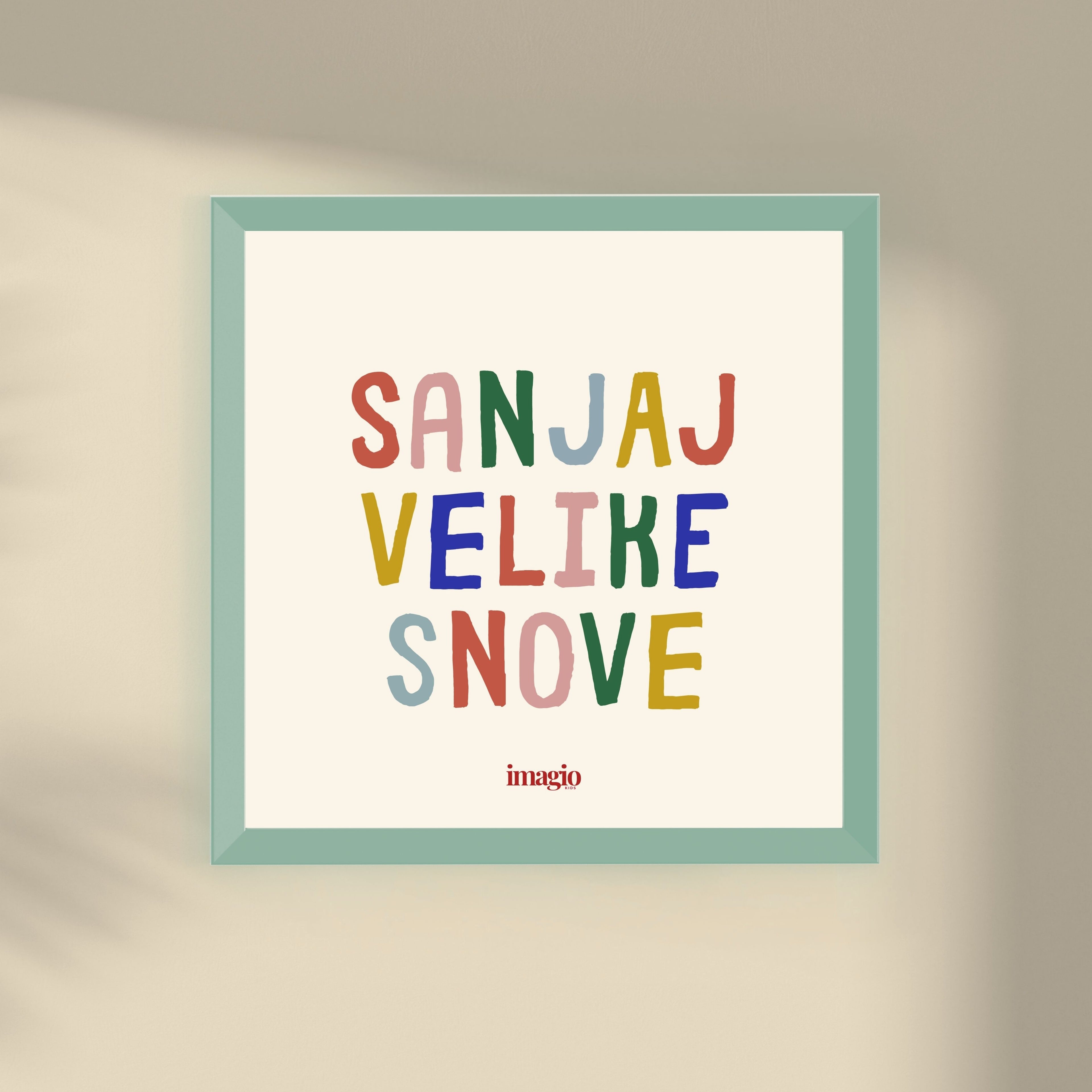 Minijatura - Sanjaj velike snove - Zeleni ram