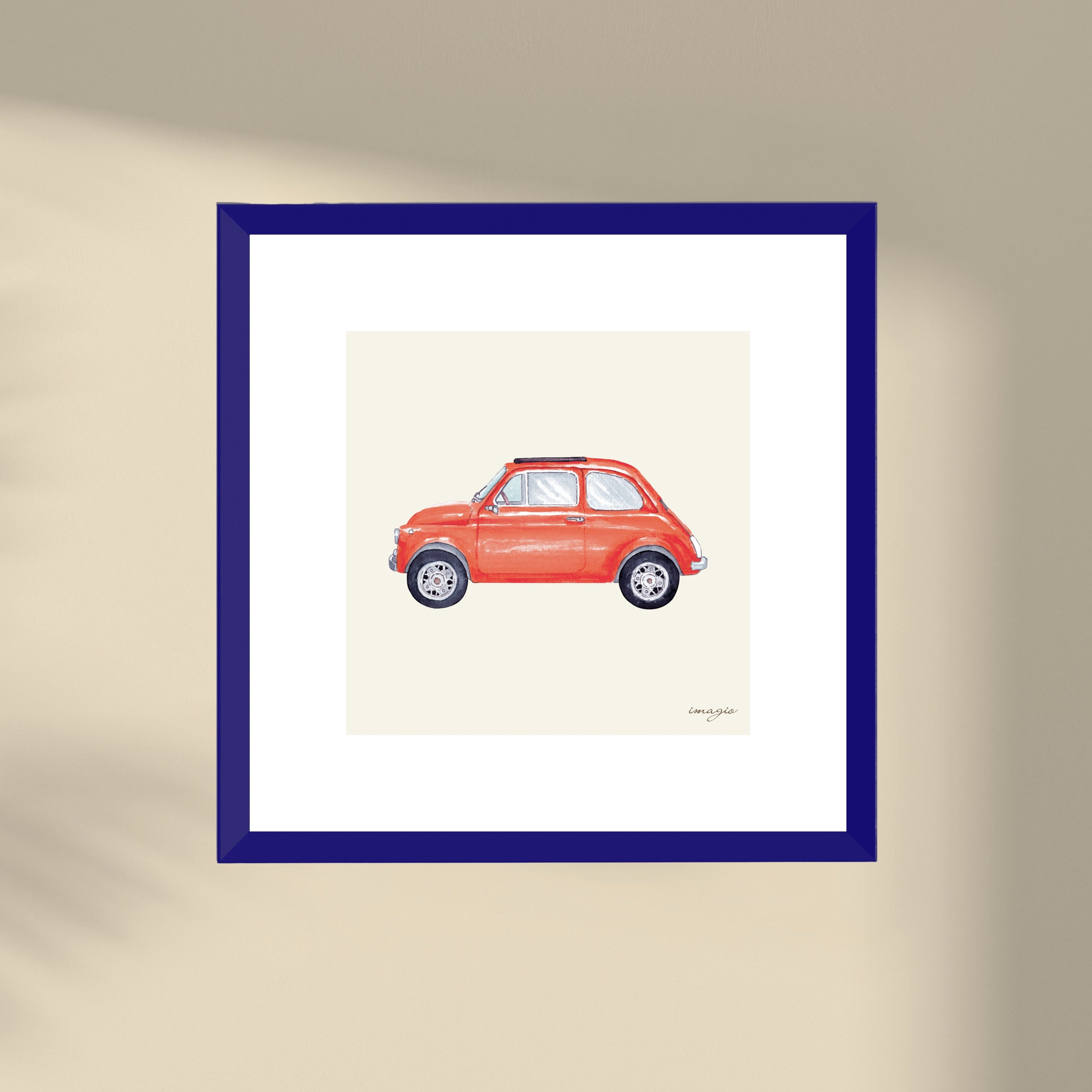 Minijatura - Crveni auto - Teget ram